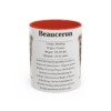 11oz Beauceron Mug, Illustrated Dog Breed Facts Coffee Mug, Vintage Dog Keepsake Gift