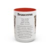 beauceron-mug-writeup-red-3 15oz Beauceron Mug, Illustrated Dog Breed Facts Coffee Mug, Vintage Dog Keepsake Gift