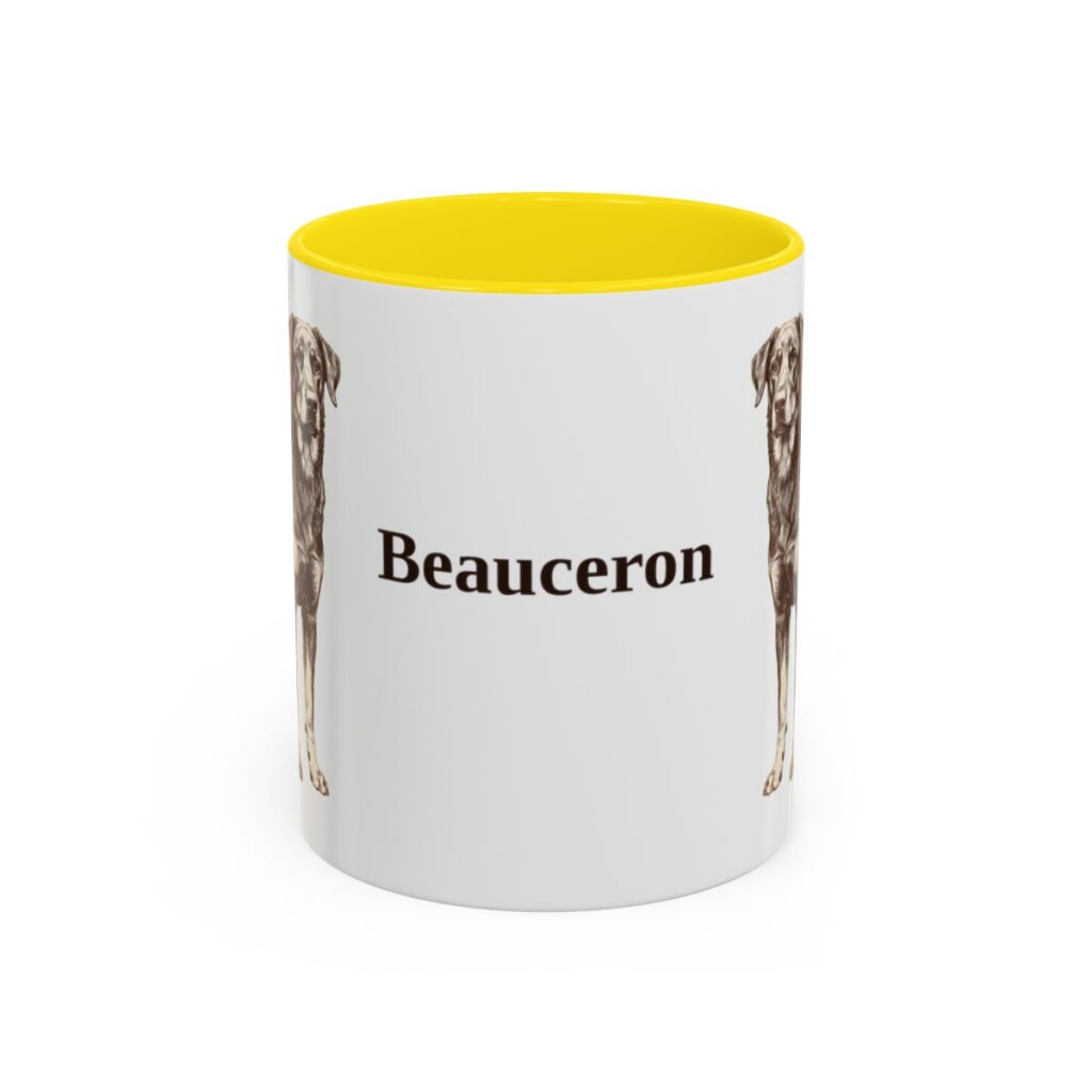11oz Beauceron Mug, Vintage Dog Portrait Coffee Mug, Dog Lover Gift