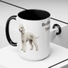 15oz Bedlington Terrier Mug, Vintage Dog Portrait Coffee Mug, Dog Lover Gift