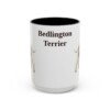 15oz Bedlington Terrier Mug, Vintage Dog Portrait Coffee Mug, Dog Lover Gift
