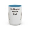 15oz Bedlington Terrier Dog Dad Mug, Vintage Sketch Coffee Mug, Dog Dad Gift