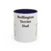 11oz Bedlington Terrier Dog Dad Mug, Vintage Sketch Coffee Mug, Dog Dad Gift