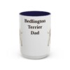 15oz Bedlington Terrier Dog Dad Mug, Vintage Sketch Coffee Mug, Dog Dad Gift