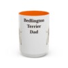 15oz Bedlington Terrier Dog Dad Mug, Vintage Sketch Coffee Mug, Dog Dad Gift