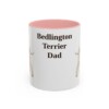 11oz Bedlington Terrier Dog Dad Mug, Vintage Sketch Coffee Mug, Dog Dad Gift