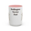15oz Bedlington Terrier Dog Dad Mug, Vintage Sketch Coffee Mug, Dog Dad Gift