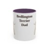 11oz Bedlington Terrier Dog Dad Mug, Vintage Sketch Coffee Mug, Dog Dad Gift
