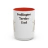 15oz Bedlington Terrier Dog Dad Mug, Vintage Sketch Coffee Mug, Dog Dad Gift