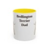 11oz Bedlington Terrier Dog Dad Mug, Vintage Sketch Coffee Mug, Dog Dad Gift