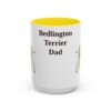 15oz Bedlington Terrier Dog Dad Mug, Vintage Sketch Coffee Mug, Dog Dad Gift