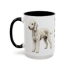 15oz Funny Bedlington Terrier Mug, Looks Like Lamb, Fights Like Lion, Vintage Dog Coffee Mug, Dog Lover Gift