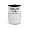 bedlington-terrier-mug-latin-black-front-3 15oz Bedlington Terrier Latin Mug, Bedlington Terrier, Vintage Dog Coffee Mug, Dog Lover Gift