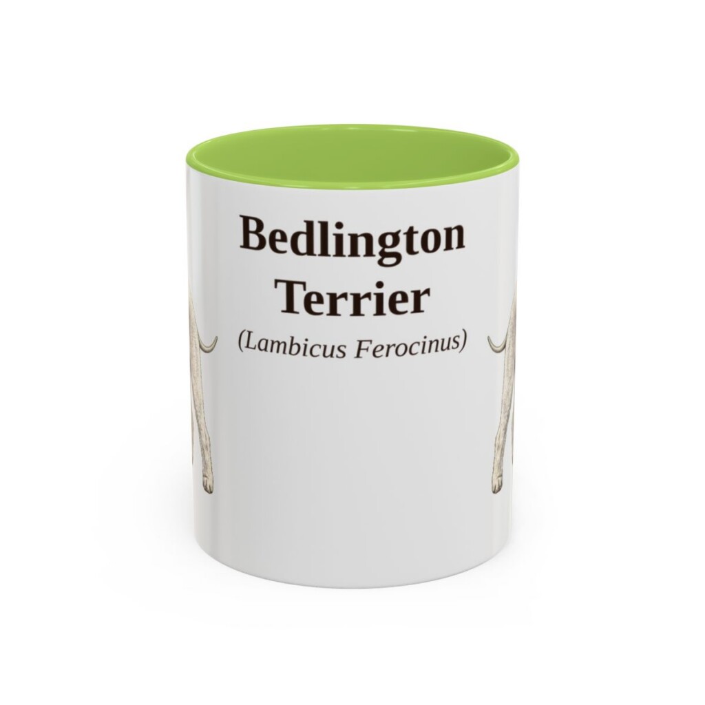 11oz Bedlington Terrier Latin Mug, Bedlington Terrier, Vintage Dog Coffee Mug, Dog Lover Gift