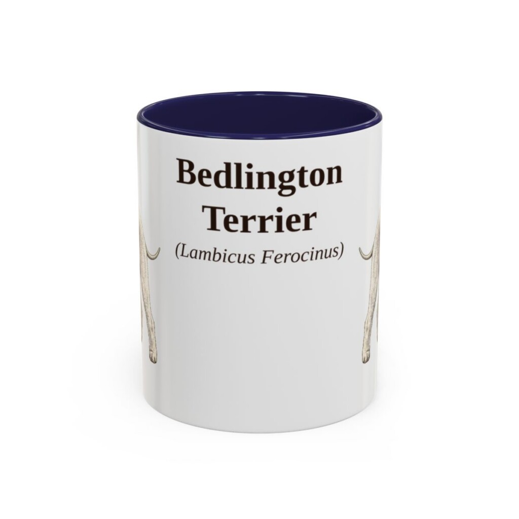 11oz Bedlington Terrier Latin Mug, Bedlington Terrier, Vintage Dog Coffee Mug, Dog Lover Gift