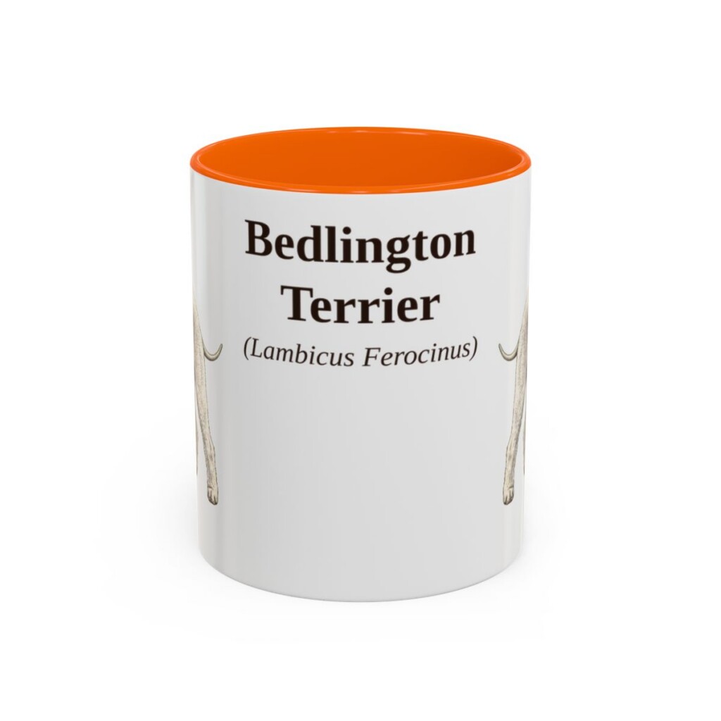 11oz Bedlington Terrier Latin Mug, Bedlington Terrier, Vintage Dog Coffee Mug, Dog Lover Gift
