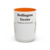 bedlington-terrier-mug-latin-orange-3 15oz Bedlington Terrier Latin Mug, Bedlington Terrier, Vintage Dog Coffee Mug, Dog Lover Gift