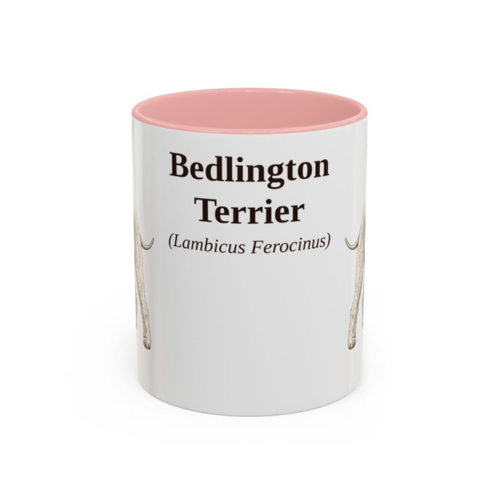 11oz Bedlington Terrier Latin Mug, Bedlington Terrier, Vintage Dog Coffee Mug, Dog Lover Gift