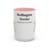 bedlington-terrier-mug-latin-pink-3 15oz Bedlington Terrier Latin Mug, Bedlington Terrier, Vintage Dog Coffee Mug, Dog Lover Gift