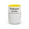 bedlington-terrier-mug-latin-yellow-3 15oz Bedlington Terrier Latin Mug, Bedlington Terrier, Vintage Dog Coffee Mug, Dog Lover Gift