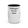 15oz Bedlington Terrier Dog Mom Mug, Vintage Sketch Coffee Mug, Dog Mom Gift