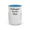 15oz Bedlington Terrier Dog Mom Mug, Vintage Sketch Coffee Mug, Dog Mom Gift