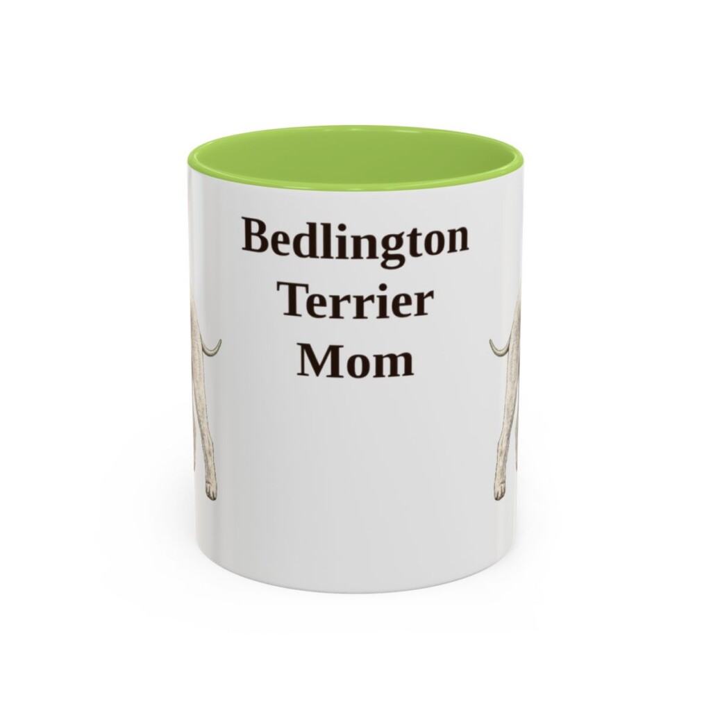 11oz Bedlington Terrier Dog Mom Mug, Vintage Sketch Coffee Mug, Dog Mom Gift