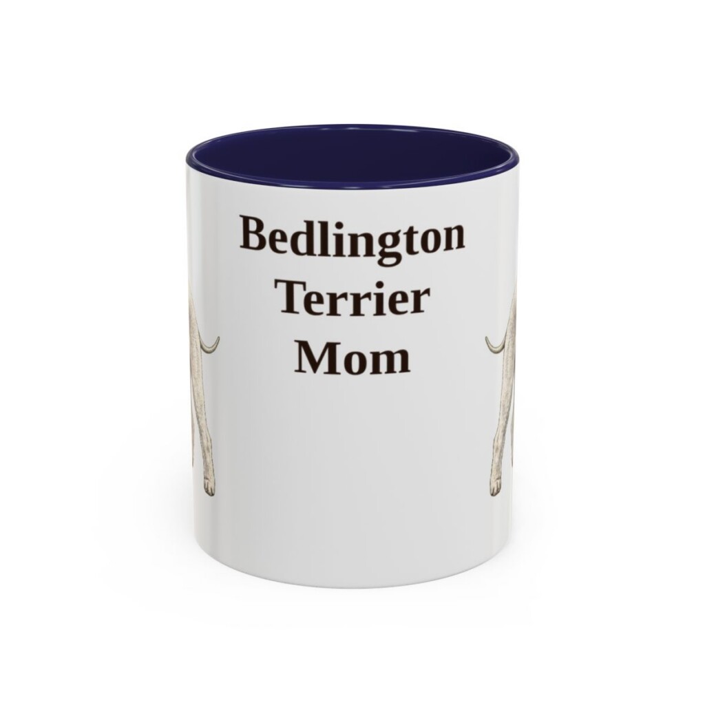 11oz Bedlington Terrier Dog Mom Mug, Vintage Sketch Coffee Mug, Dog Mom Gift
