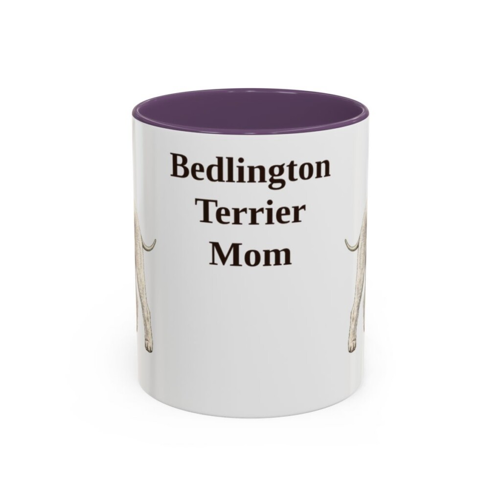11oz Bedlington Terrier Dog Mom Mug, Vintage Sketch Coffee Mug, Dog Mom Gift