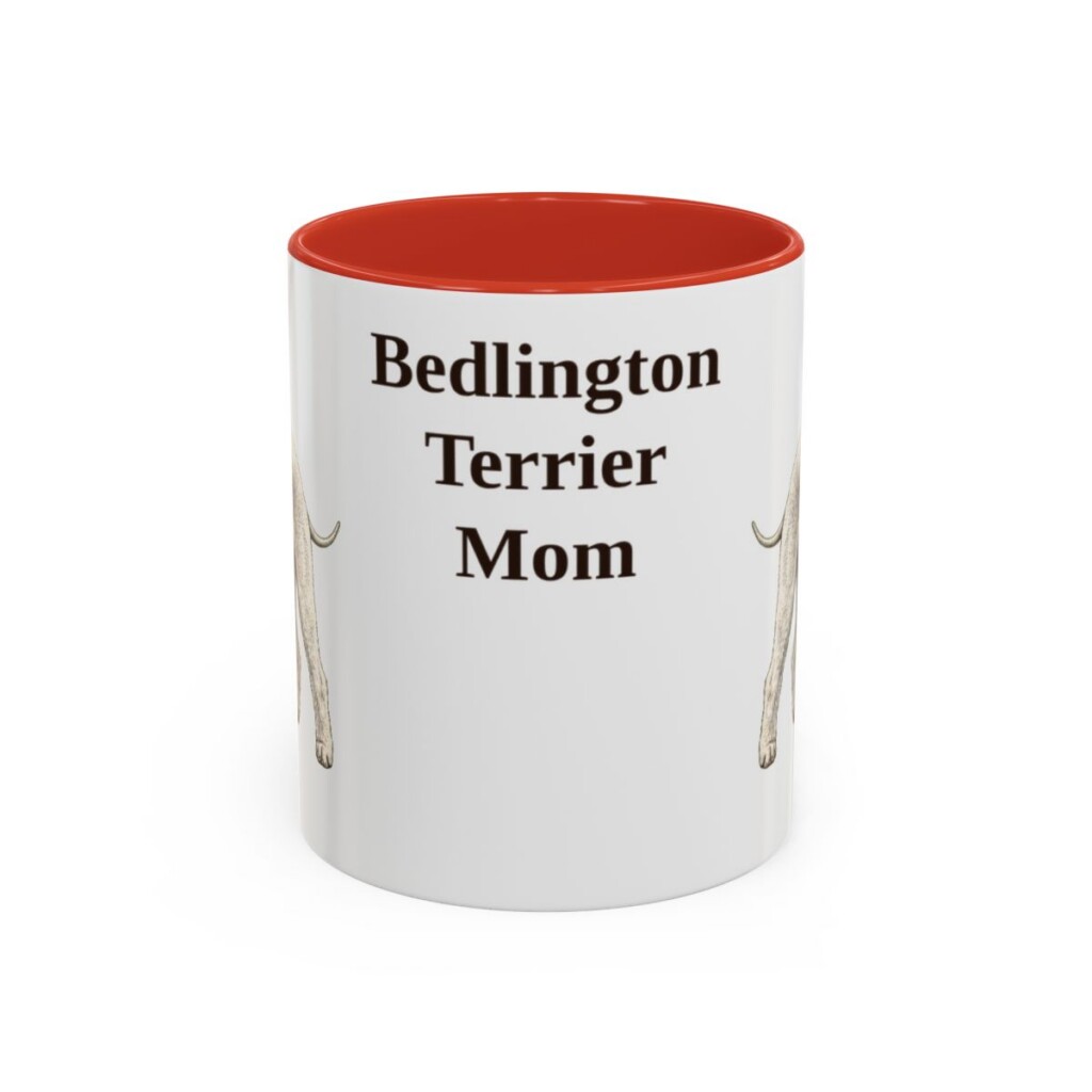 11oz Bedlington Terrier Dog Mom Mug, Vintage Sketch Coffee Mug, Dog Mom Gift