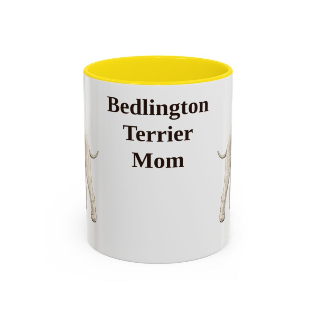 11oz Bedlington Terrier Dog Mom Mug, Vintage Sketch Coffee Mug, Dog Mom Gift