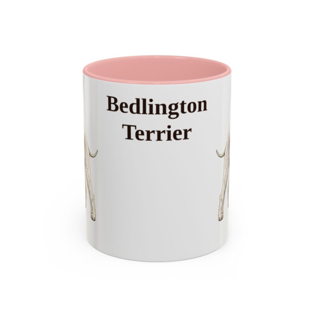 11oz Bedlington Terrier Mug, Vintage Dog Portrait Coffee Mug, Dog Lover Gift