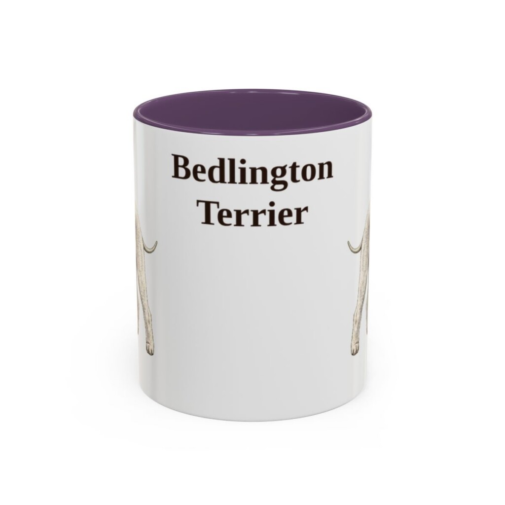 11oz Bedlington Terrier Mug, Vintage Dog Portrait Coffee Mug, Dog Lover Gift