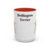 15oz Bedlington Terrier Mug, Vintage Dog Portrait Coffee Mug, Dog Lover Gift
