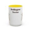 15oz Bedlington Terrier Mug, Vintage Dog Portrait Coffee Mug, Dog Lover Gift