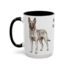 15oz Belgian Malinois Mug, Vintage Dog Portrait Coffee Mug, Dog Lover Gift