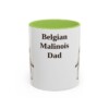 11oz Belgian Malinois Dog Dad Mug, Vintage Sketch Coffee Mug, Dog Dad Gift