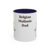 11oz Belgian Malinois Dog Dad Mug, Vintage Sketch Coffee Mug, Dog Dad Gift