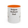 11oz Belgian Malinois Dog Dad Mug, Vintage Sketch Coffee Mug, Dog Dad Gift