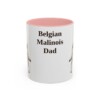 11oz Belgian Malinois Dog Dad Mug, Vintage Sketch Coffee Mug, Dog Dad Gift