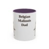 11oz Belgian Malinois Dog Dad Mug, Vintage Sketch Coffee Mug, Dog Dad Gift