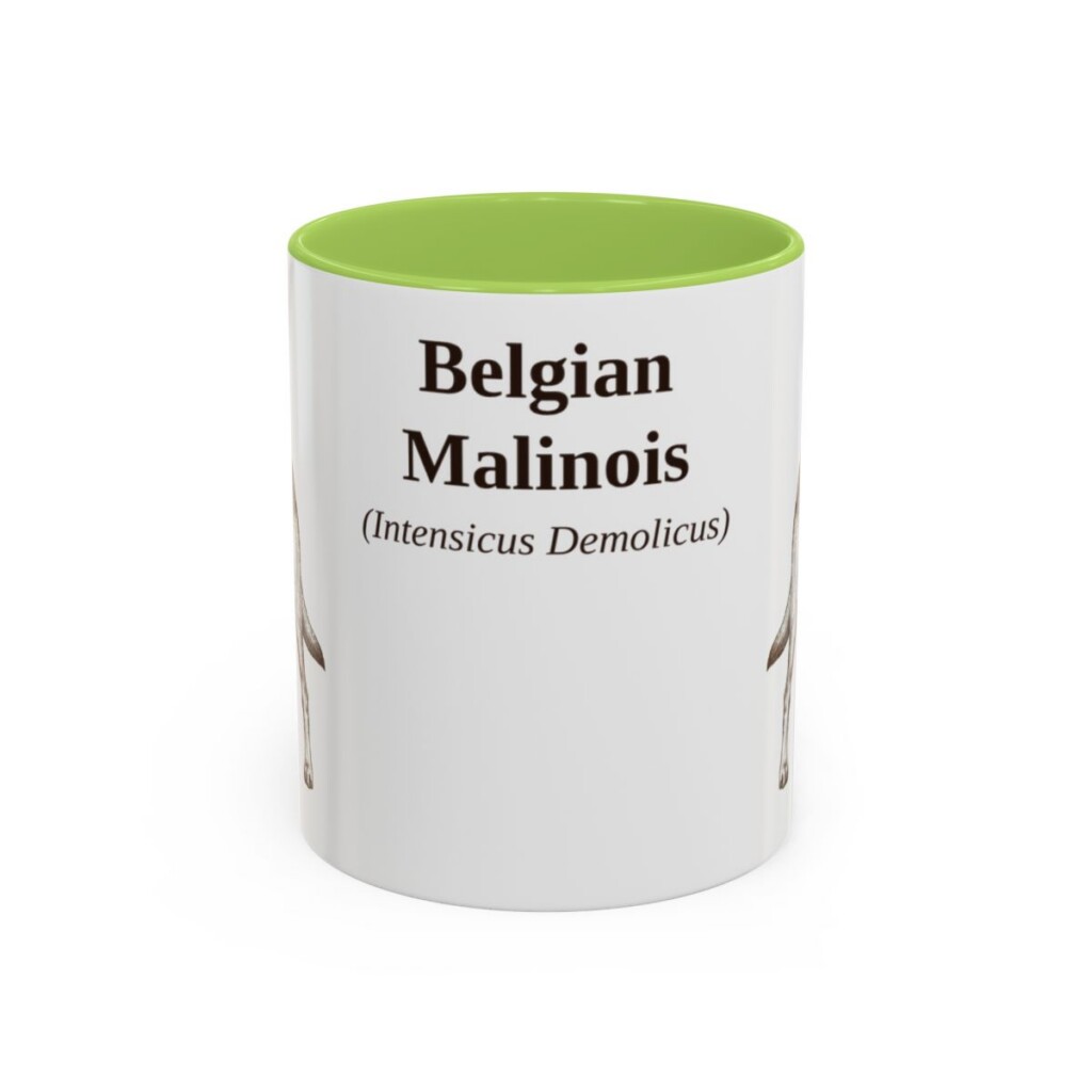 11oz Belgian Malinois Latin Mug, Belgian Malinois, Vintage Dog Coffee Mug, Dog Lover Gift