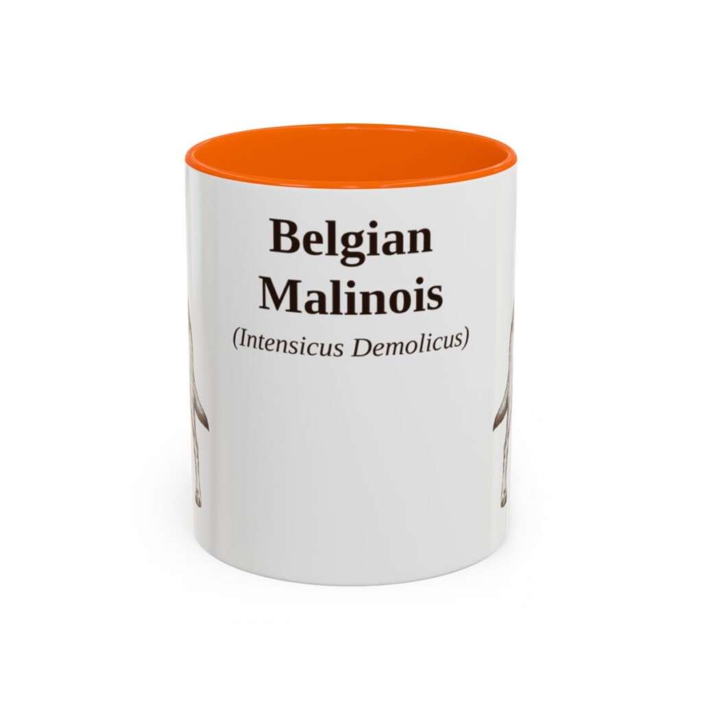 11oz Belgian Malinois Latin Mug, Belgian Malinois, Vintage Dog Coffee Mug, Dog Lover Gift