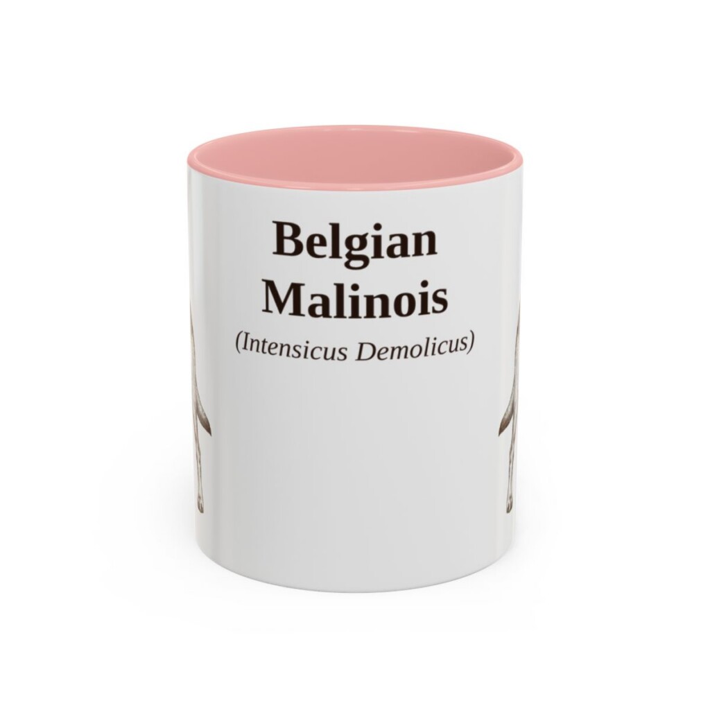 11oz Belgian Malinois Latin Mug, Belgian Malinois, Vintage Dog Coffee Mug, Dog Lover Gift