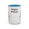 15oz Belgian Malinois Mug, Vintage Dog Portrait Coffee Mug, Dog Lover Gift