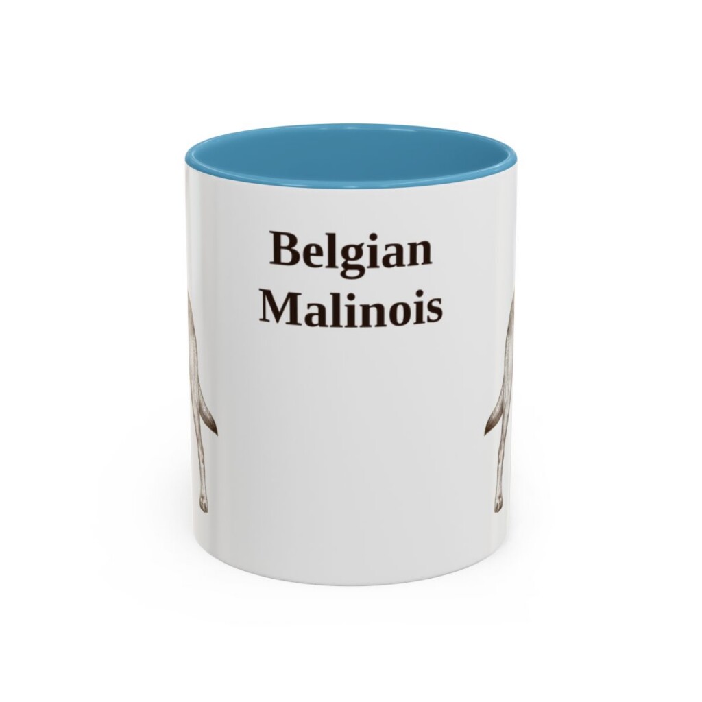 11oz Belgian Malinois Mug, Vintage Dog Portrait Coffee Mug, Dog Lover Gift