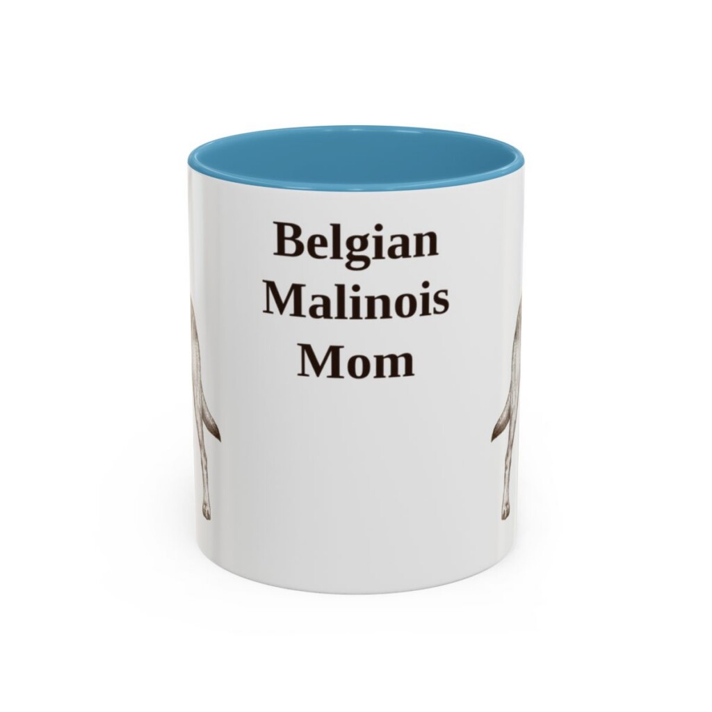 11oz Belgian Malinois Dog Mom Mug, Vintage Sketch Coffee Mug, Dog Mom Gift