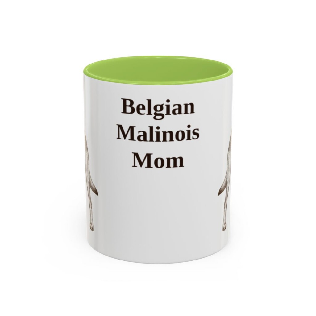 11oz Belgian Malinois Dog Mom Mug, Vintage Sketch Coffee Mug, Dog Mom Gift