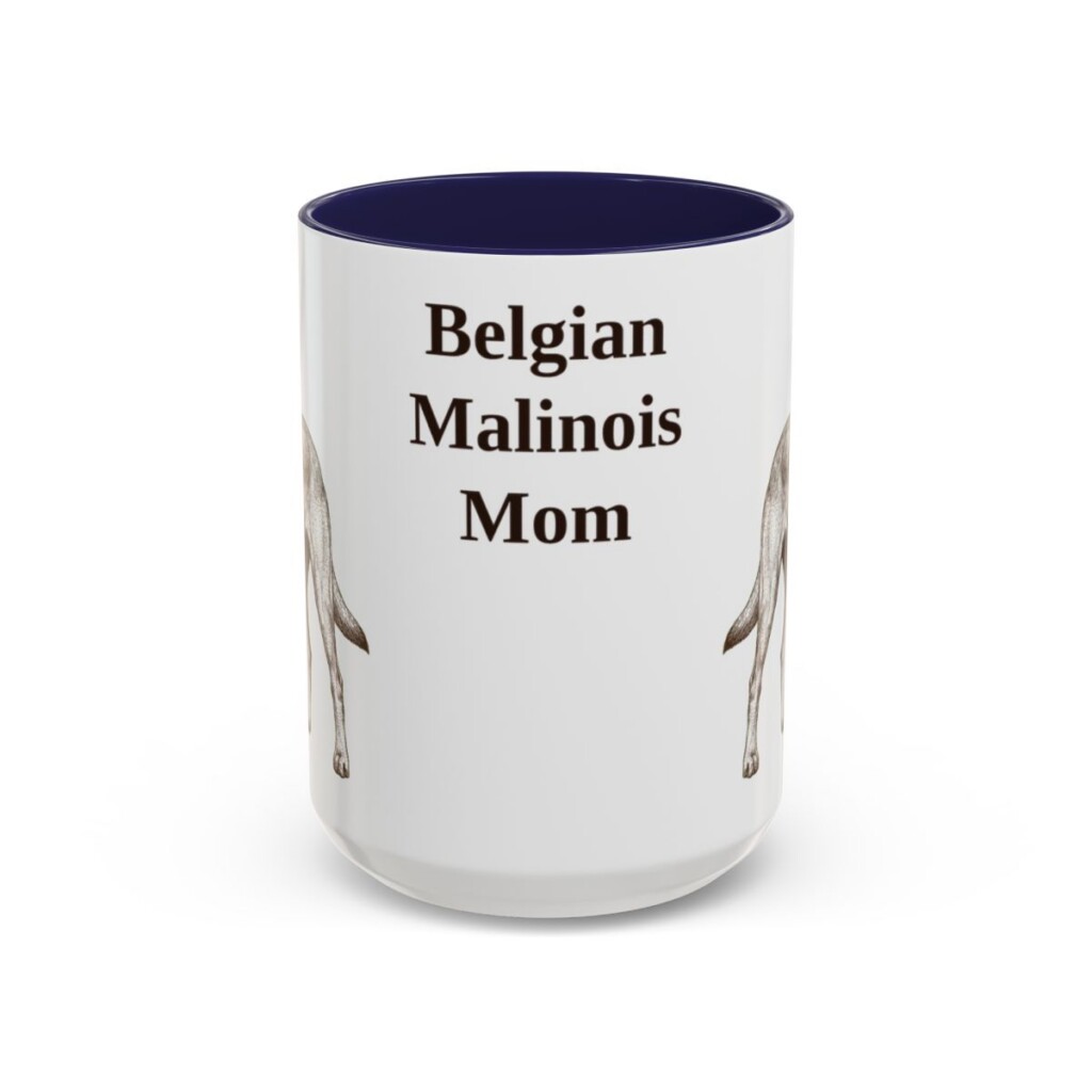 belgian-malinois-mug-mom-navy-3 15oz Belgian Malinois Dog Mom Mug, Vintage Sketch Coffee Mug, Dog Mom Gift