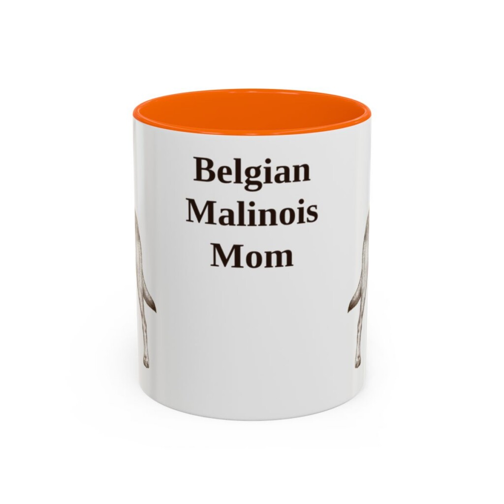 11oz Belgian Malinois Dog Mom Mug, Vintage Sketch Coffee Mug, Dog Mom Gift
